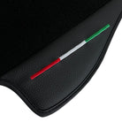 Black Floor Mats for Ferrari Dino 308 GT4 (1973-1979) with Leather | Italian Edition - AutoWin