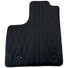 Leather Floor Mats for Lexus CT (2011-2014) with Red Stitching