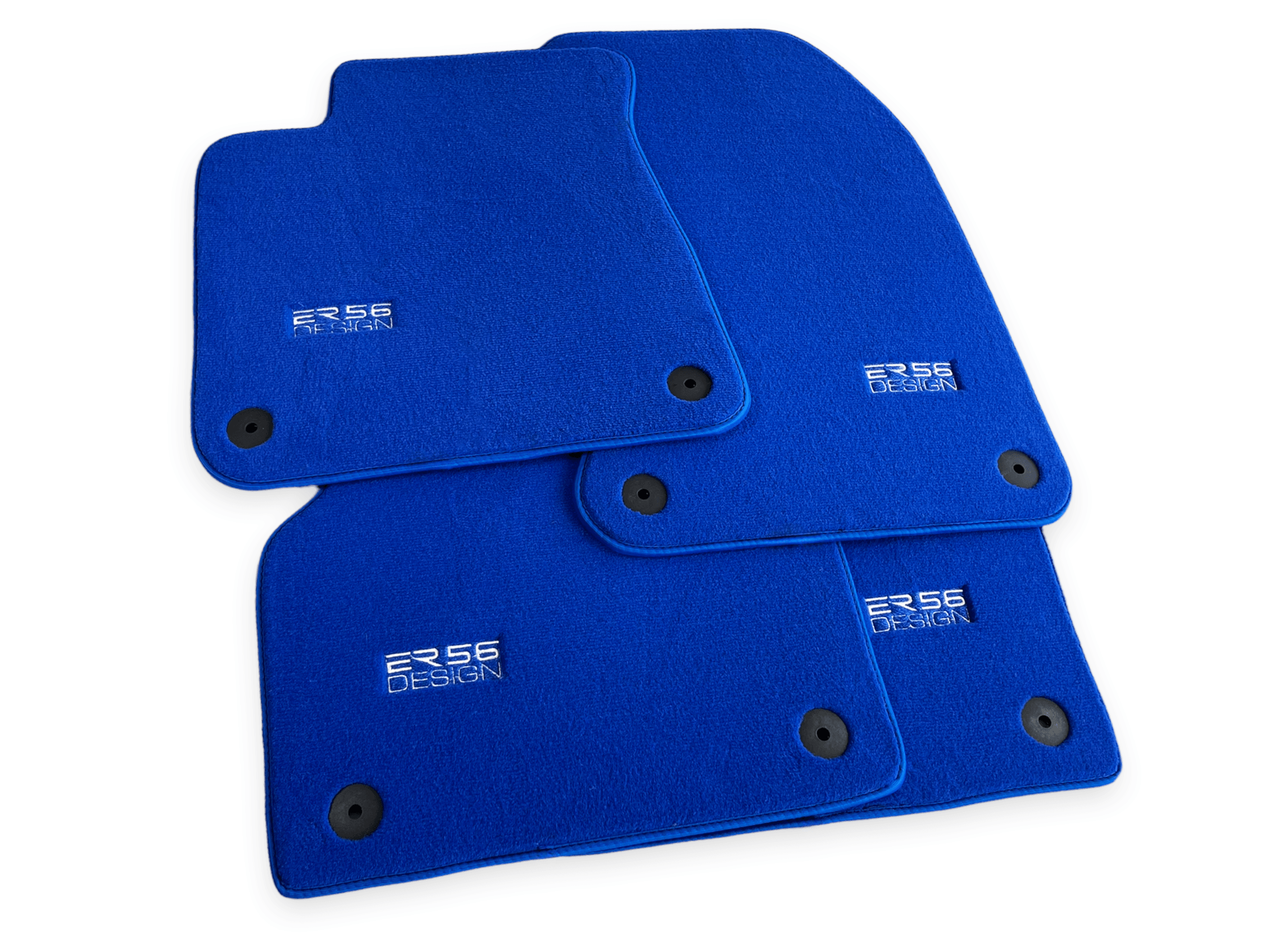 Blue Floor Mats for Audi A1 3-door Hatchback 2010-2018 | ER56 Design