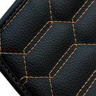 Black Floor Mats for Lamborghini Urus with Orange Leather - AutoWin