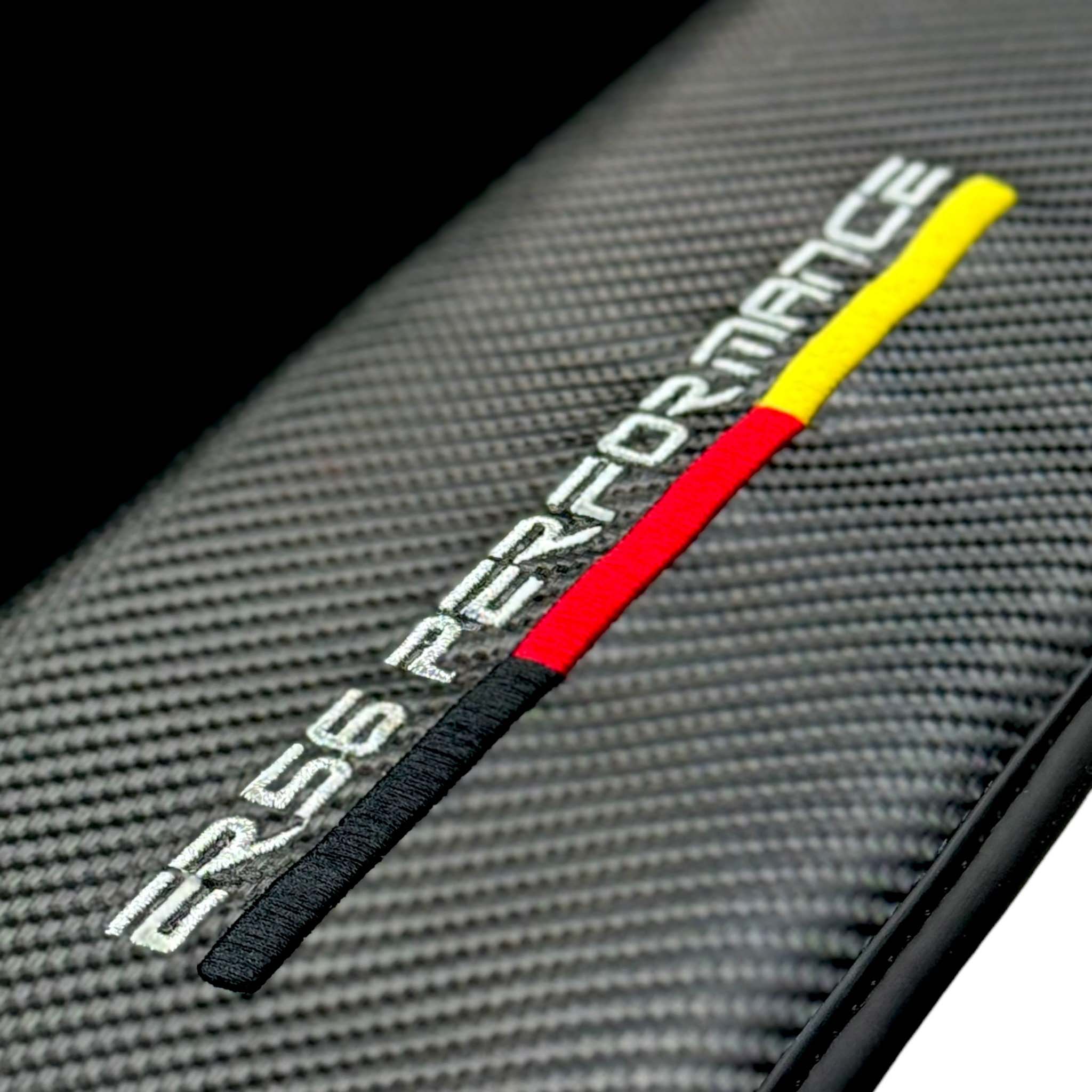 Black Floor Mats For BMW M6 F06 Gran Coupe | ER56 Performance | Carbon Edition