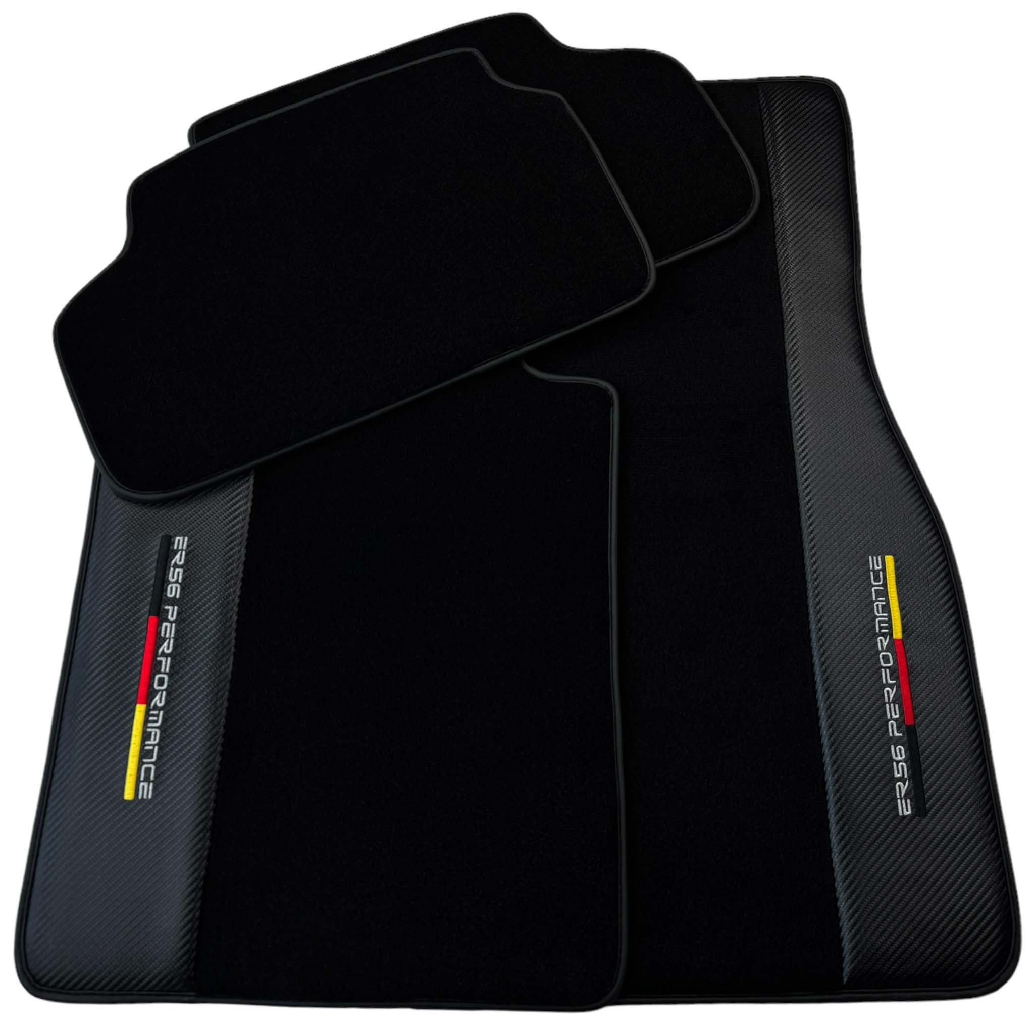Black Floor Mats For BMW 4 Series G23 Convertible | ER56 Performance | Carbon Edition