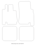 Custom Sheepskin Floor Mats for Bentley Arnage Green Label (1998-2009)