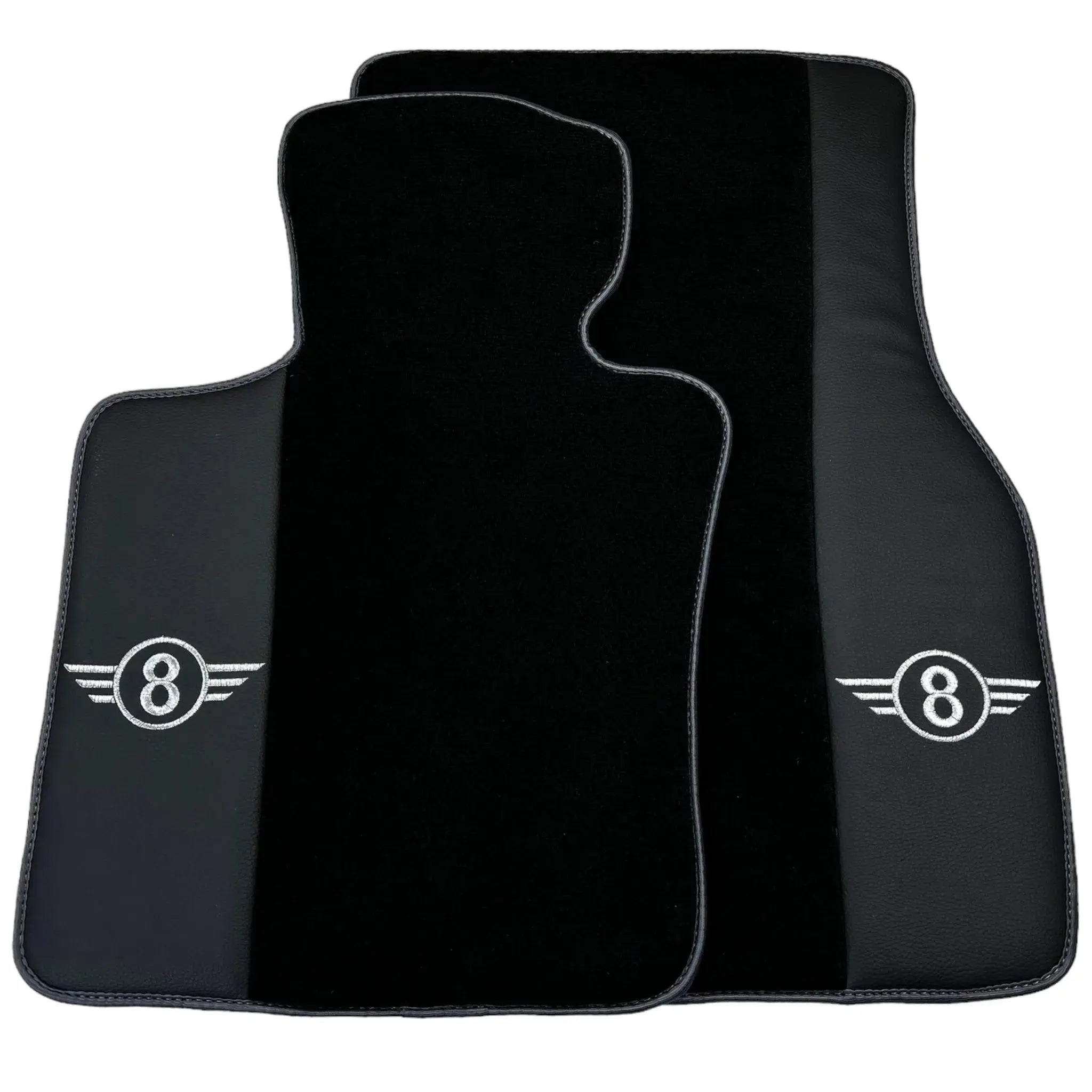 Black Floor Mats for Mini Clubman F54 (2015-2019) | Gray Trim