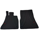 Black Leather Floor Mats For Mercedes Benz C-Class S203 Estate 4Matic (2001-2007) | ER56 Design - AutoWin