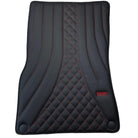 Black Leather Floor Mats For Mercedes Benz C-Class S203 Estate 4Matic (2001-2007) | ER56 Design - AutoWin