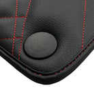 Black Leather Floor Mats For Mercedes Benz C-Class S203 Estate 4Matic (2001-2007) | ER56 Design - AutoWin