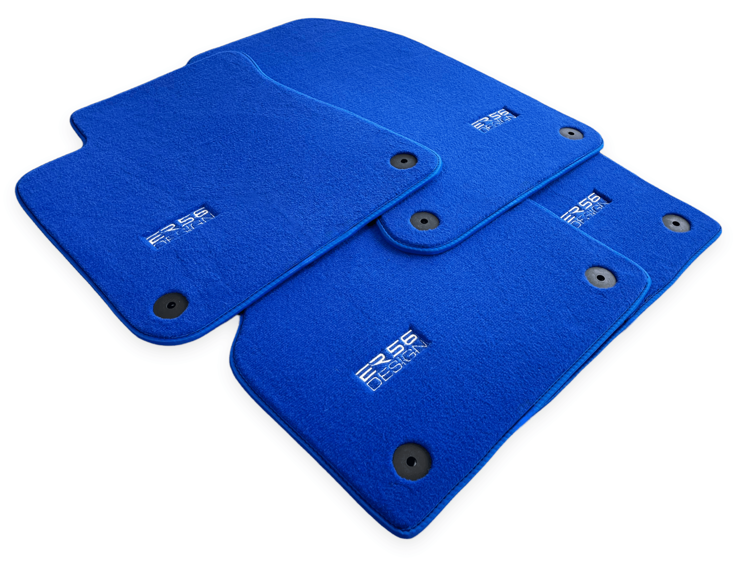 Blue Floor Mats for Audi A1 3-door Hatchback 2010-2018 | ER56 Design