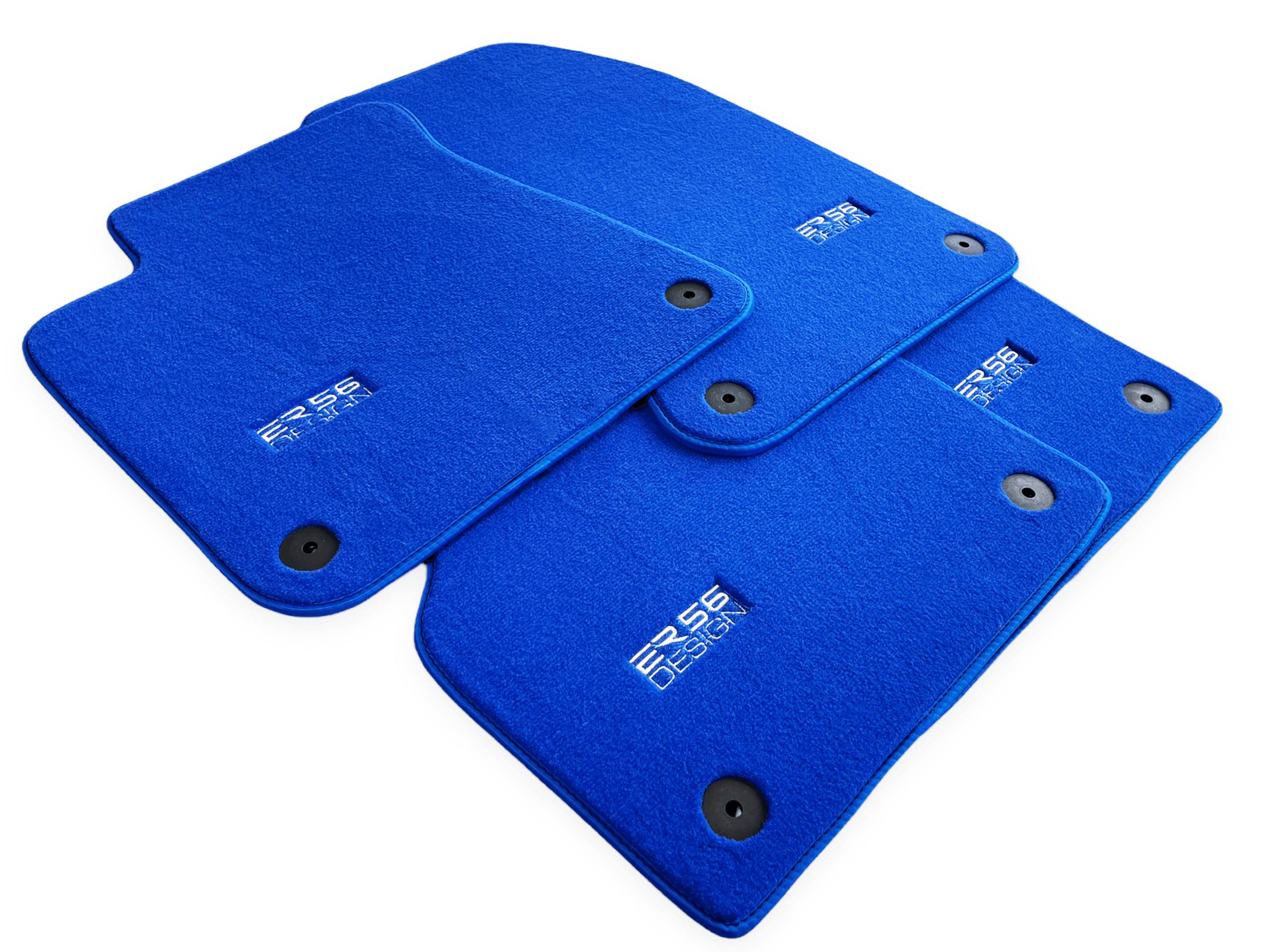 Blue Floor Mats for Audi A1 3-door Hatchback 2010-2018 | ER56 Design