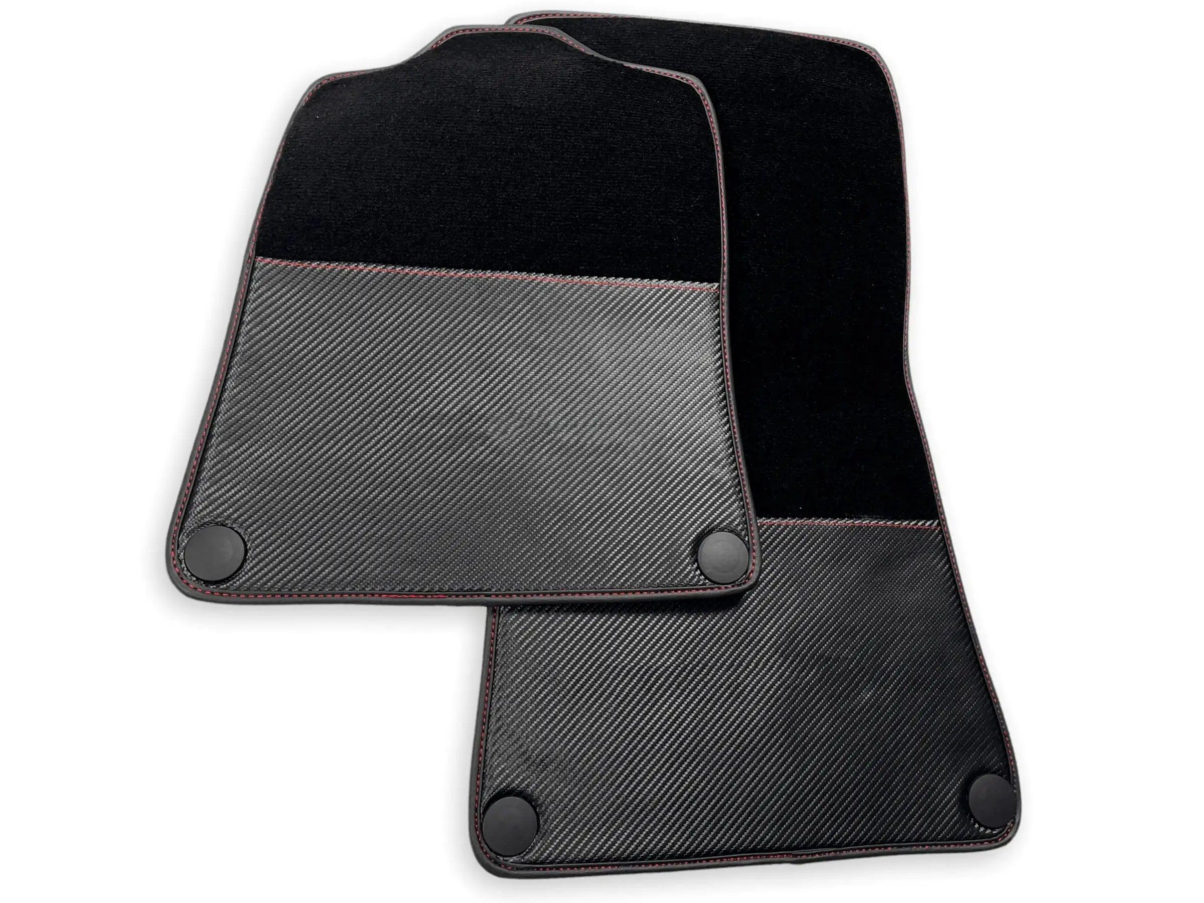 Customizable Floor Mats for McLaren 600LT (2018-2020) Black Tailored Carpets with Carbon - AutoWin