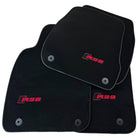 Black Floor Mats for Audi RS6 (2019-2023) | Red Edition - AutoWin