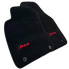 Black Floor Mats for Audi RS6 (2019-2023) | Red Edition - AutoWin