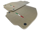 Floor Mats For Ferrari 488 2015-2022 Beige Autowin Brand Italian Edition - AutoWin