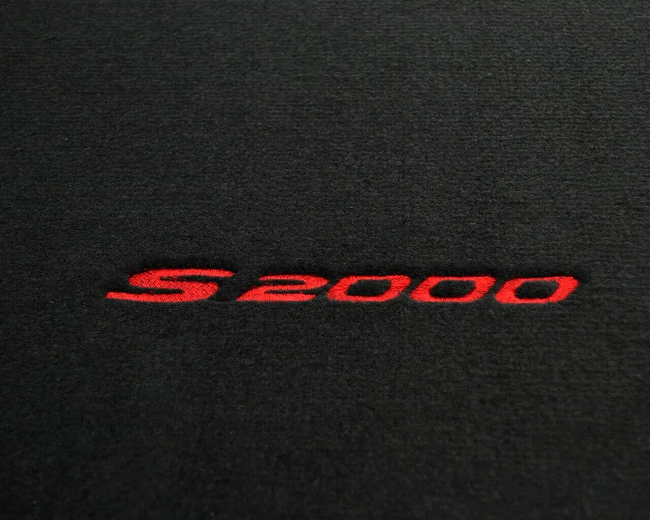 Floor Mats For Honda S2000 1999–2004 Black Tailored With Red S2000 Logo - AutoWin