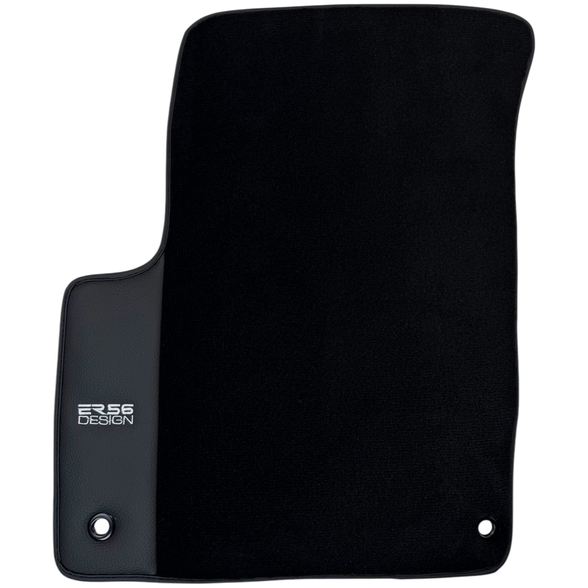 ER56 Design Black Floor Mats for Dodge Charger (2010-2015) with Leather - AutoWin