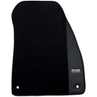 ER56 Design Black Floor Mats for Chrysler Crossfire (2004-2008) with Leather - AutoWin