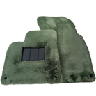 Genuine Light Green Sheepskin Floor Mats Bentley Arnage (1998-2009)