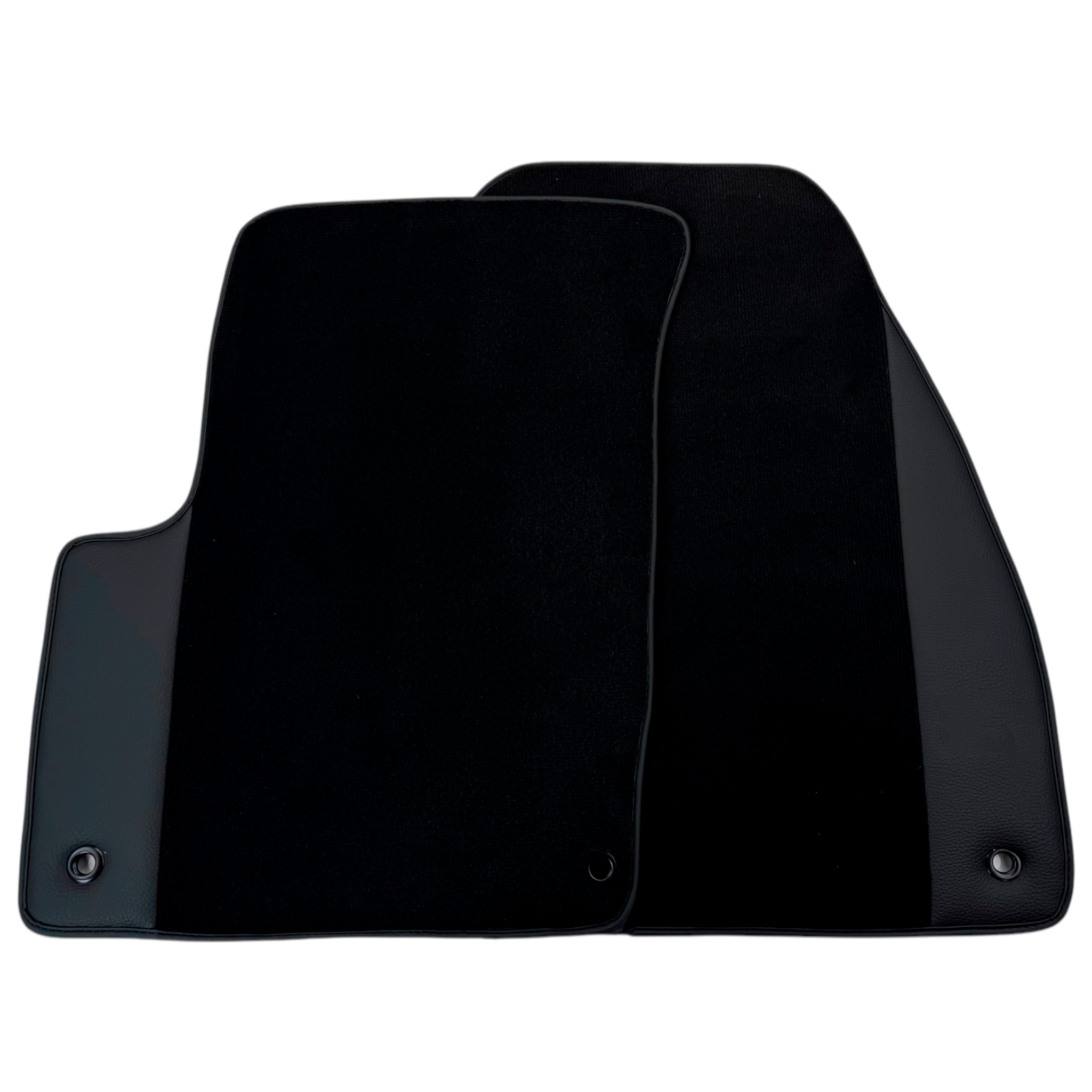 Black Floor Mats for Chrysler 200 (2011-2014) with Leather | AutoWin - AutoWin