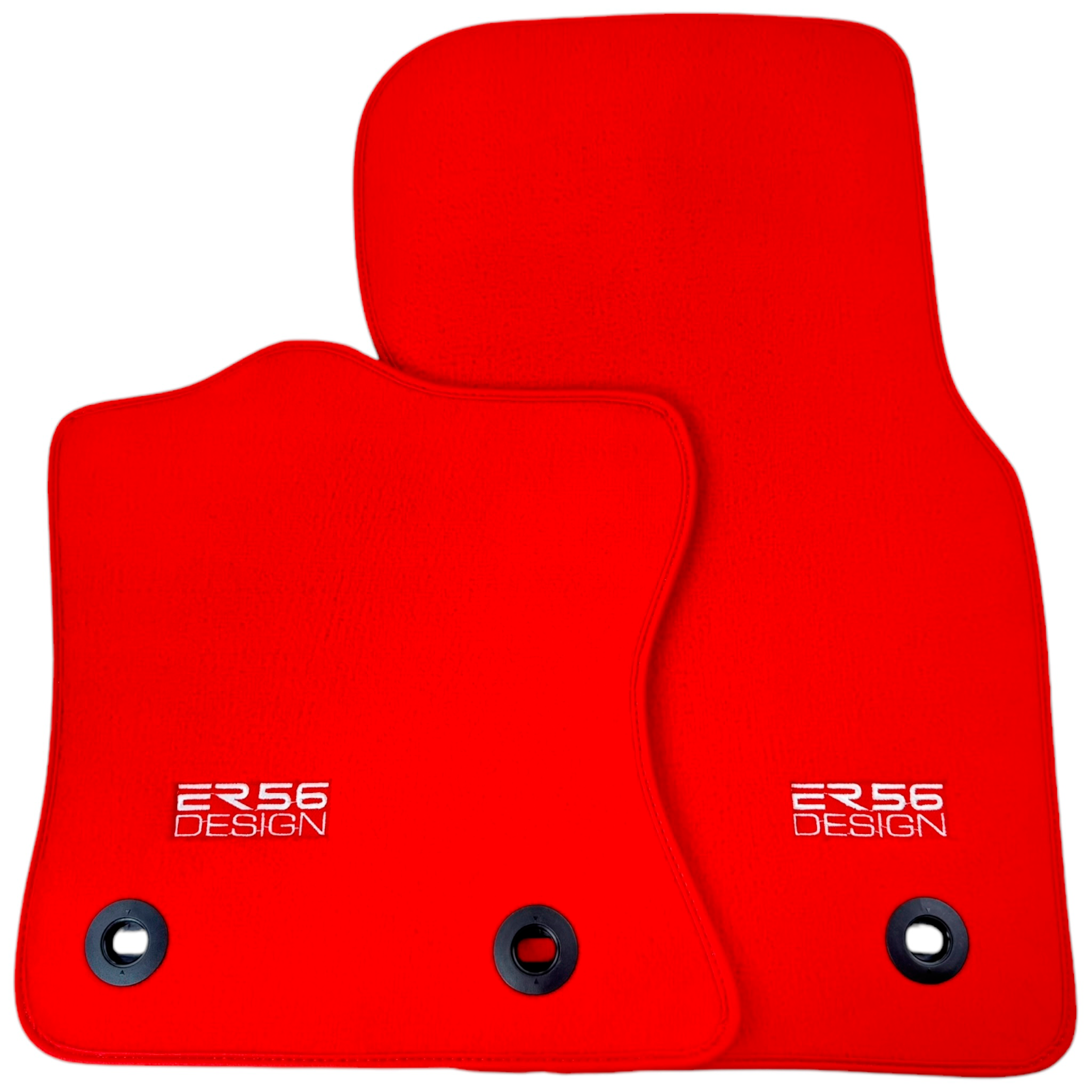 Red ER56 Design Floor Mats for Jaguar F-Type (2020-2024)