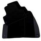 Black Floor Mats for Chevrolet Captiva C140 5-Seater (2011-2015) with Leather | AutoWin - AutoWin