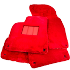 Red Sheepskin Floor Mats for Bentley Bentayga