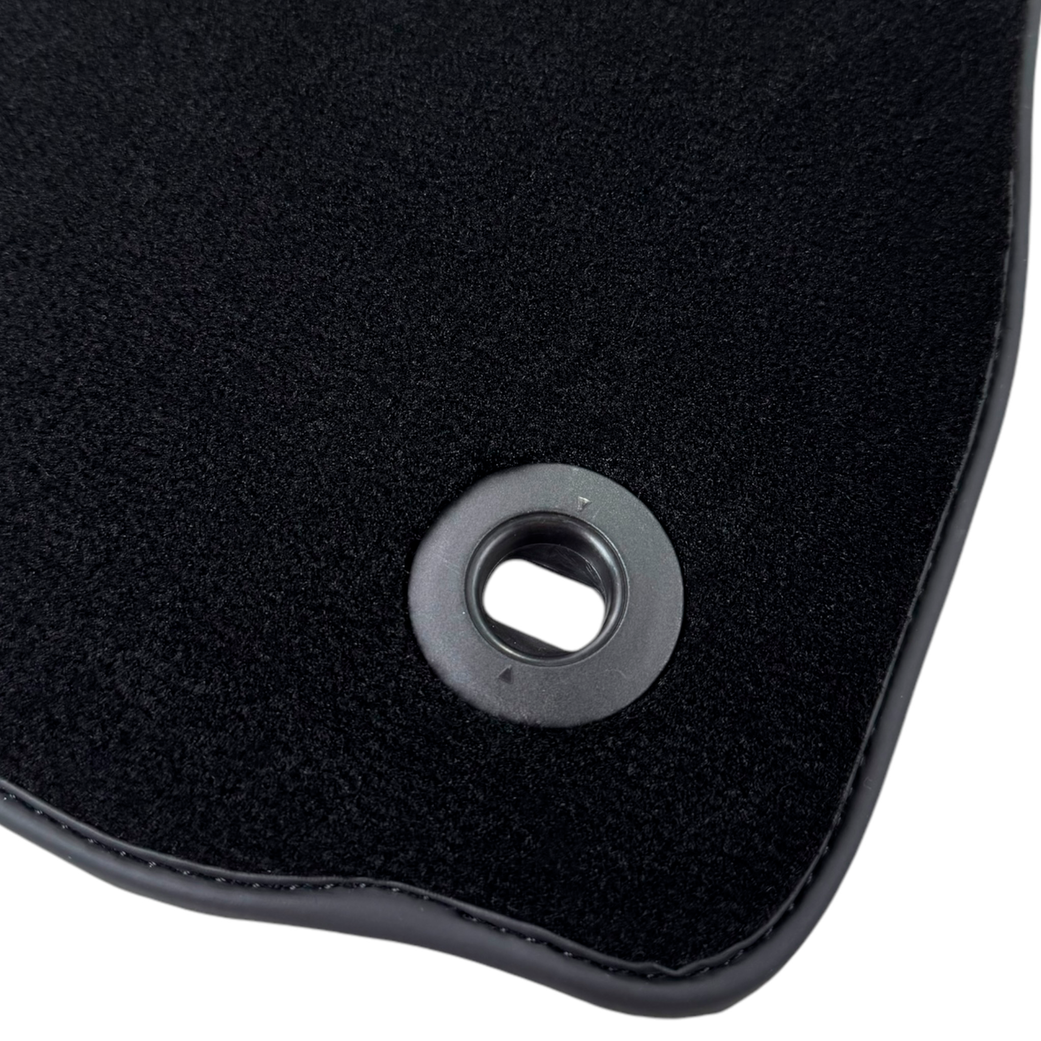 Black Floor Mats for Jaguar X-Type (2001-2009) with Leather - AutoWin