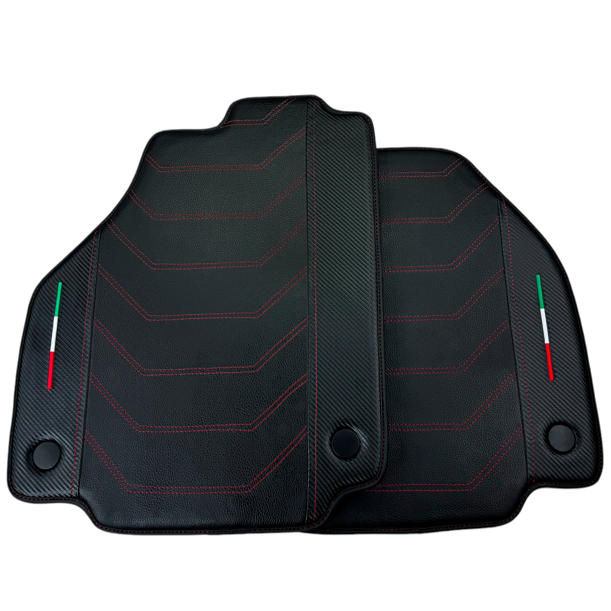 Leather Floor Mats For Ferrari 458 Italia 2009-2015 With Carbon Fiber