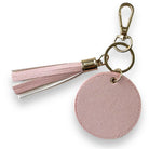 Pink Leather Car Keychain ER56 Design - AutoWin