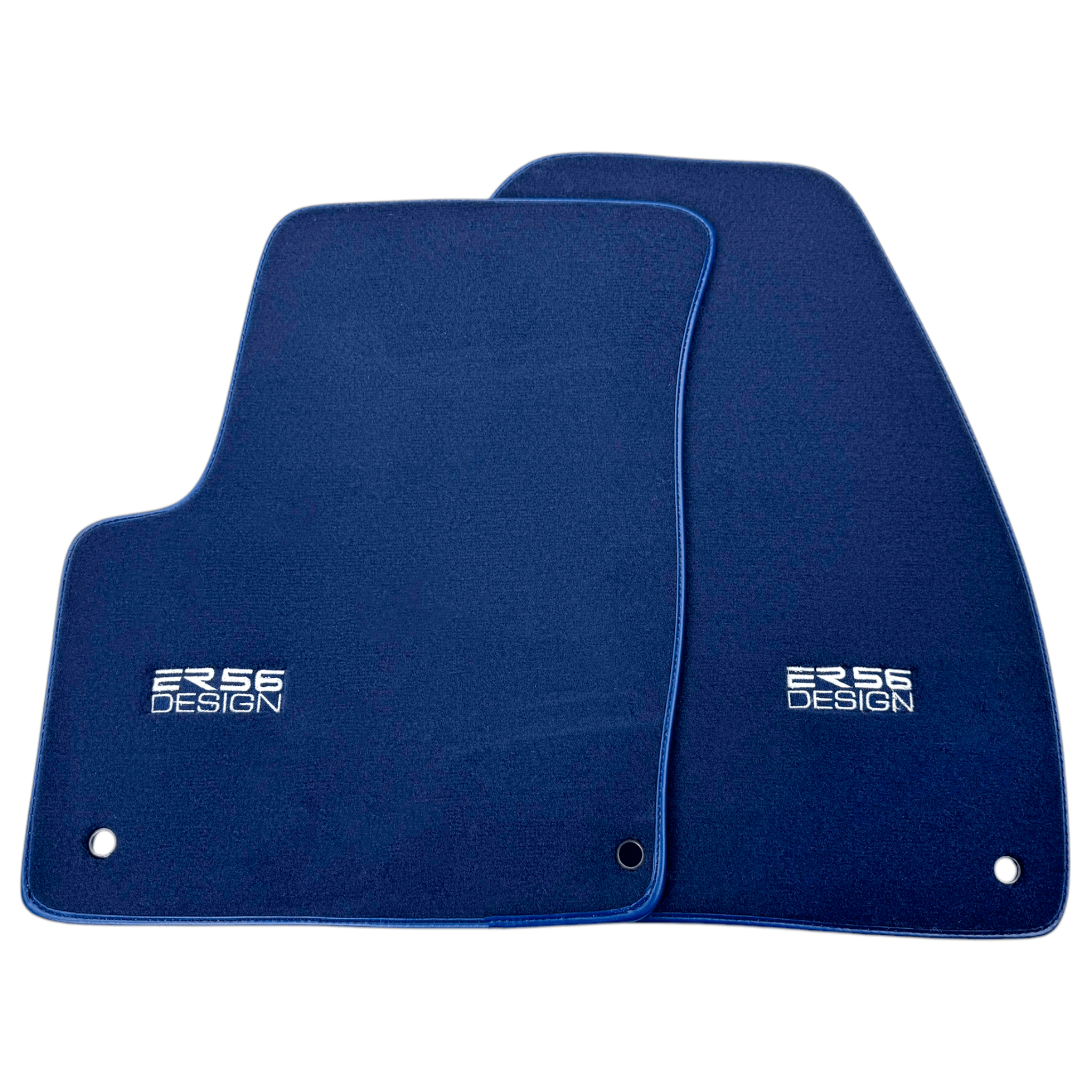 Dark Blue Floor Mats for Jeep Renegade Plug-in Hybrid (2020-2024) Co Driver with Fixing System by ER56 Design