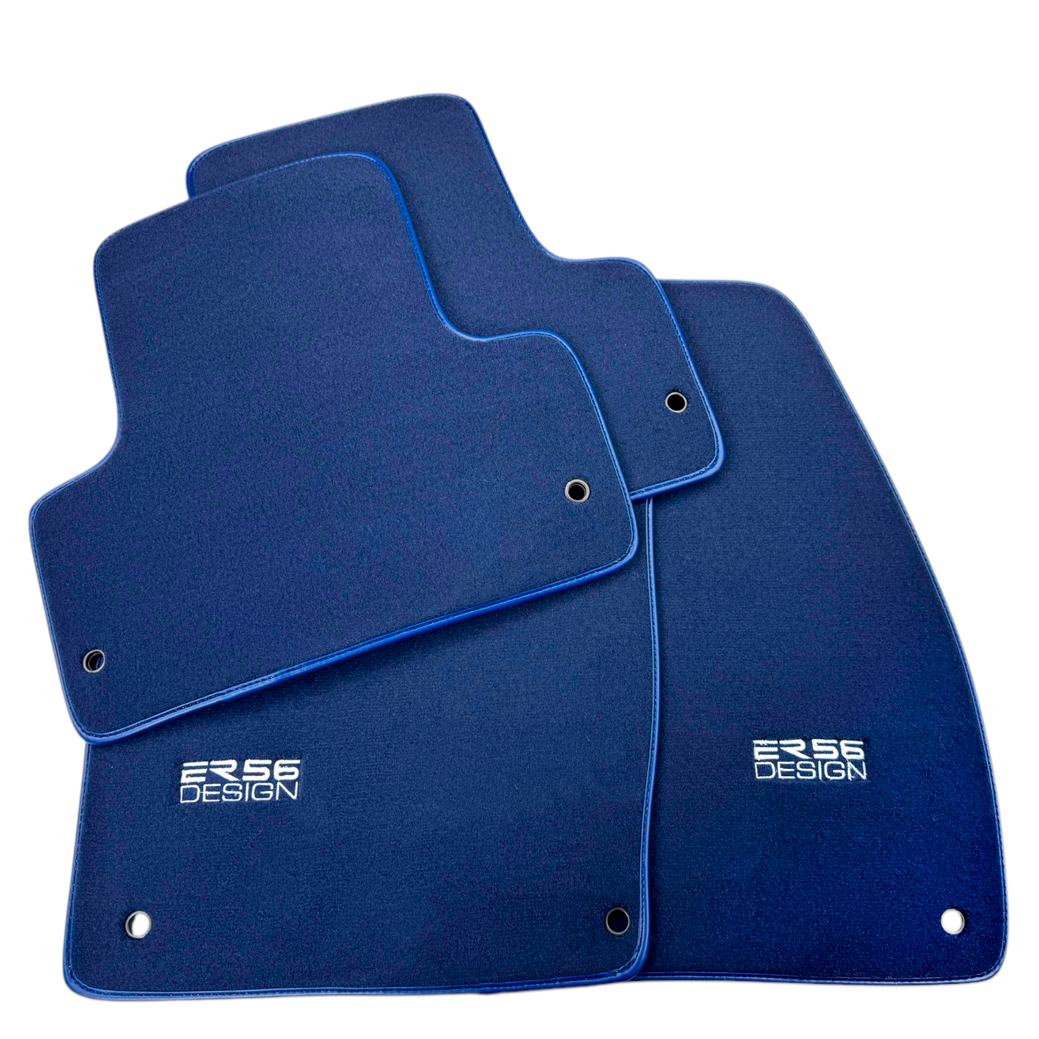 Dark Blue Floor Mats for Chevrolet Captiva C100 7-Seater (2006-2011) by ER56 Design