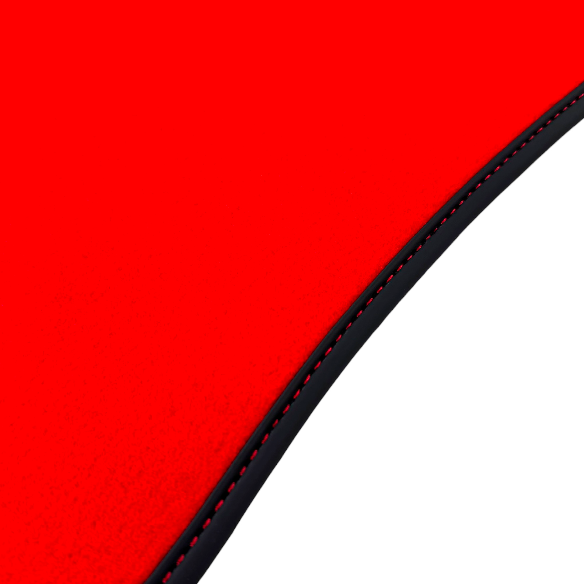 Red Floor Mats for Alfa Romeo Giulia Performante (1962-1978) with Leather