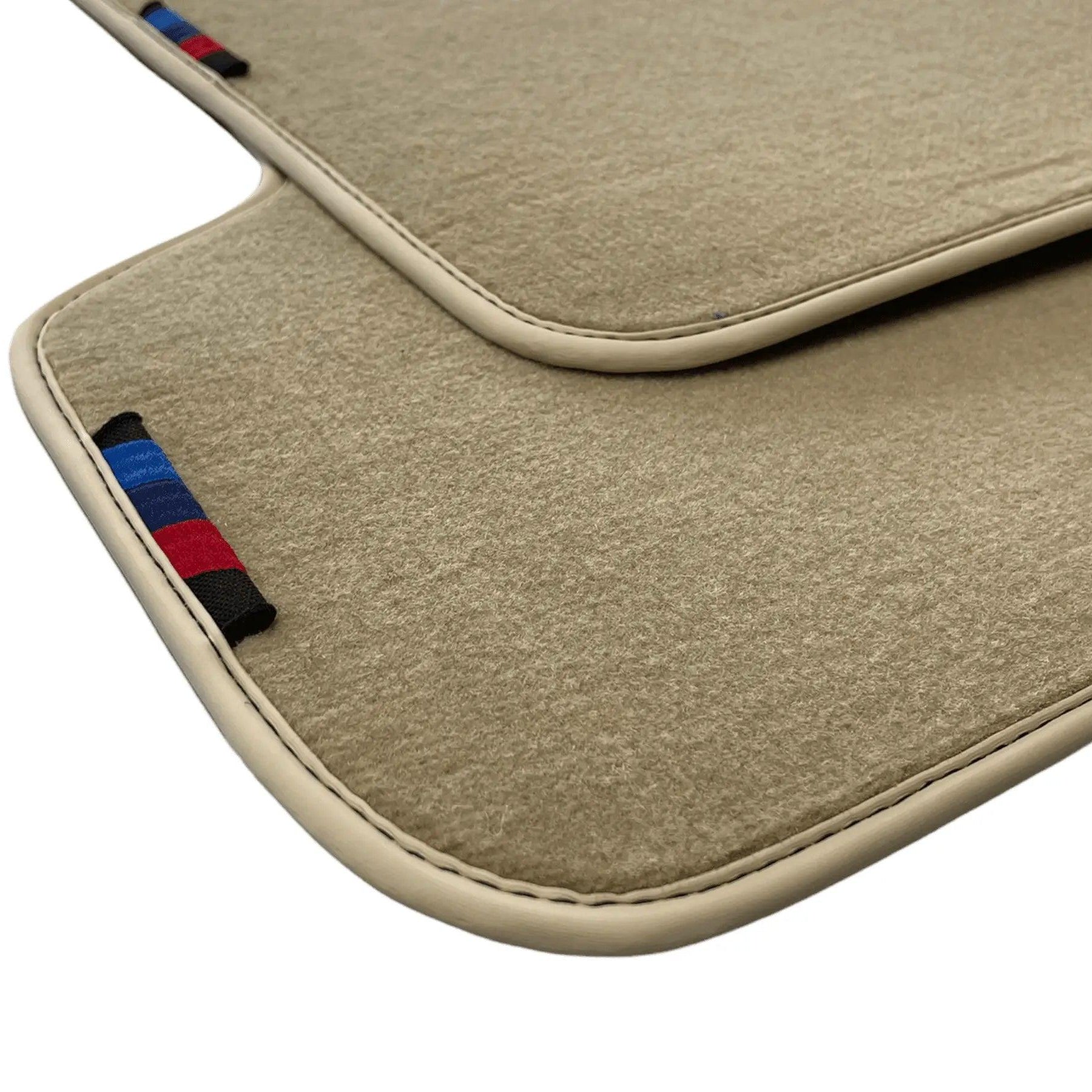 Beige Mats For BMW 5 Series E34 Sedan With M Package - AutoWin