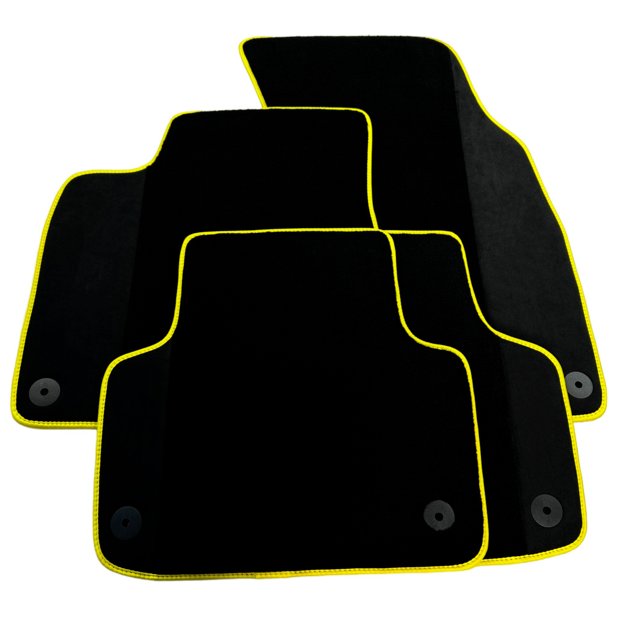 Customizable Black Floor Mats For Lamborghini Urus With Alcantara Leather - AutoWin