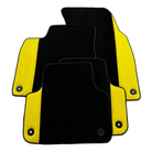 Customizable Black Floor Mats For Lamborghini Urus With Yellow Alcantara Leather - AutoWin