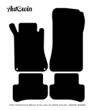 Black Floor Mats For Mercedes Benz C-Class CL203 Coupe (2000-2008) | Limited Edition
