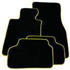 Black Mats For BMW M6 E64 Convertible | Yellow Trim - AutoWin
