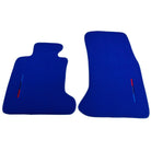 Blue Floor Mats For BMW 5 Series E60 With M Package - AutoWin