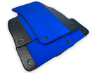 Customizable Blue Floor Mats For Lamborghini Urus With Carbon Leather - AutoWin