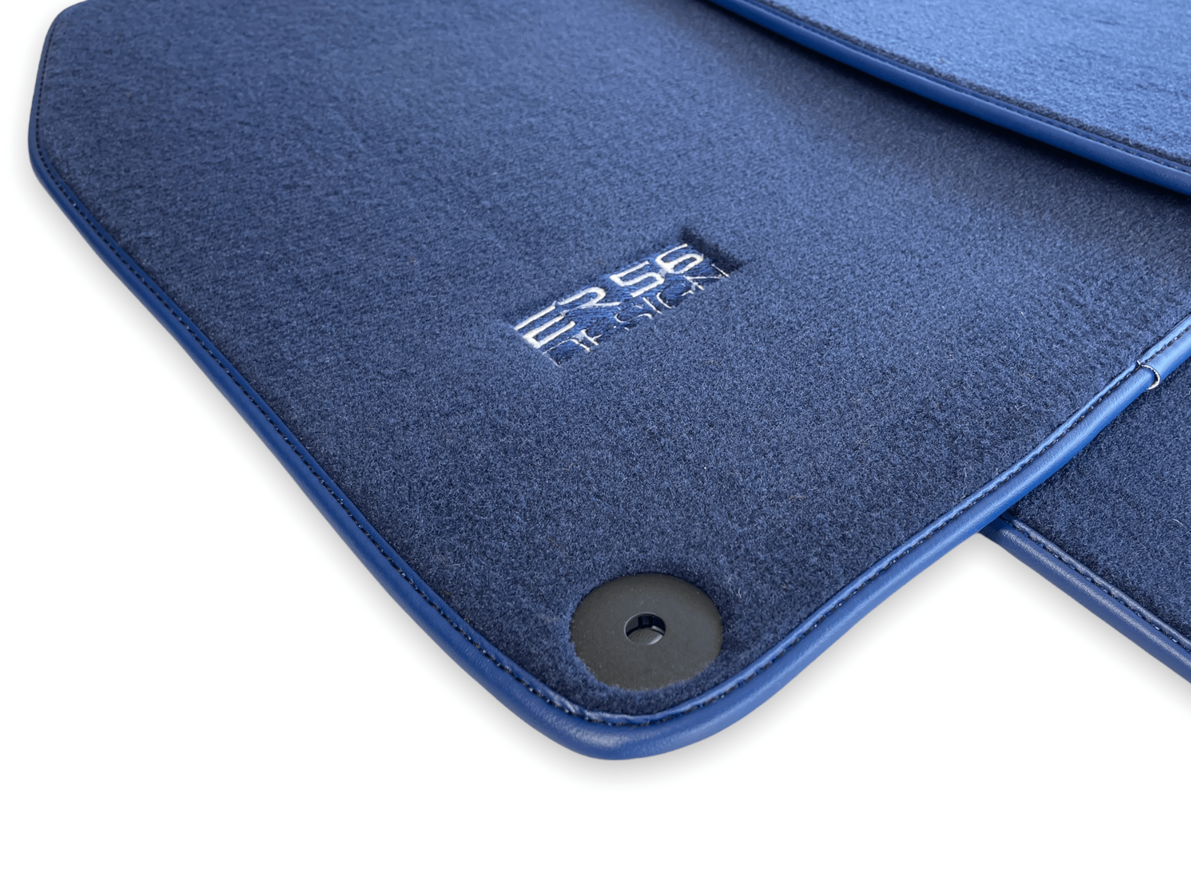 Dark Blue Floor Mats for Porsche Cayenne (2018-2023) | ER56 Design - AutoWin
