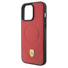 Ferrari Carbon Metal Logo MagSafe Hardcase for iPhone 15 Pro Max 6.7"