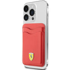 Ferrari Red Cadslot Wallet - Magnetic Wallet for Apple Phones