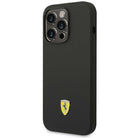 Ferrari Silicone Metal Logo Hardcase for iPhone 14 Pro Max 6.7"