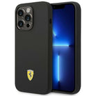 Ferrari Silicone Metal Logo Hardcase for iPhone 14 Pro Max 6.7"