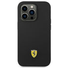 Ferrari Silicone Metal Logo Hardcase for iPhone 14 Pro Max 6.7"