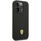 Ferrari Silicone Metal Logo Hardcase for iPhone 14 Pro Max 6.7"