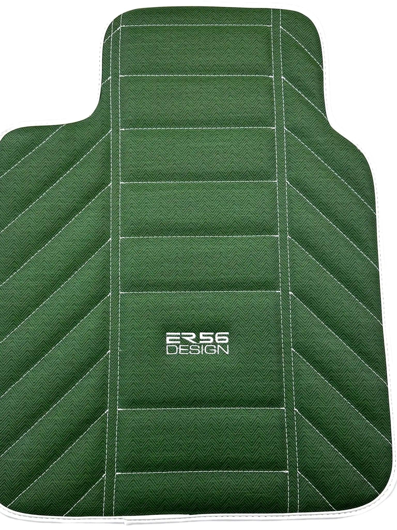 Green Leather Floor Mats For Rolls Royce Shadow 1965-1977