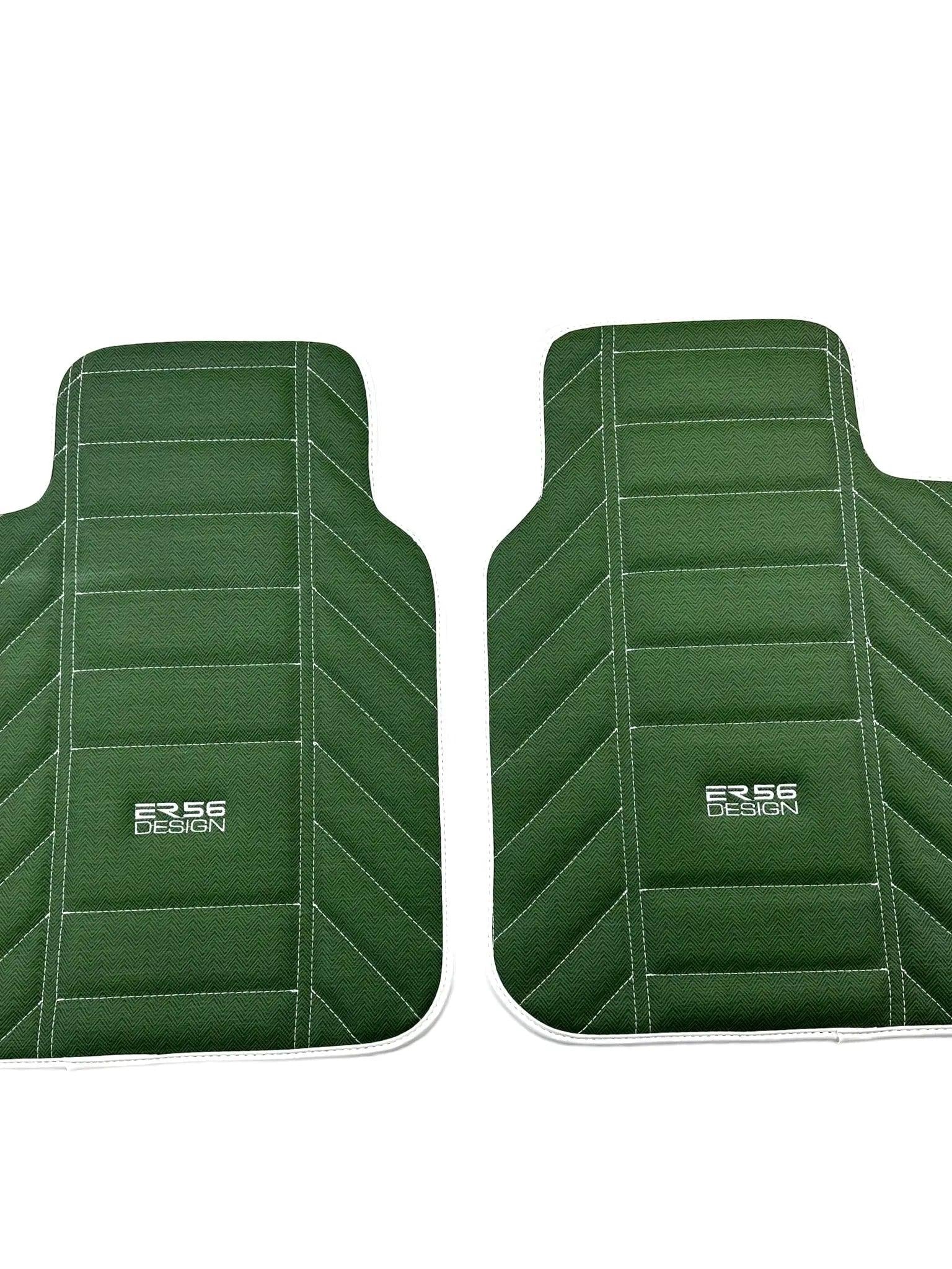 Green Leather Floor Mats For Rolls Royce Shadow 1965-1977