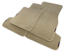 Beige Floor Mats For BMW 5 Series F10 With M Package - AutoWin