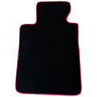 Black Floor Floor Mats For BMW 3 Series E46 Coupe | Red Trim