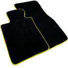 Black Floor Floor Mats For BMW X3 Series G01 | Fighter Jet Edition | Yellow Trim